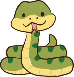 Snake doodle cute