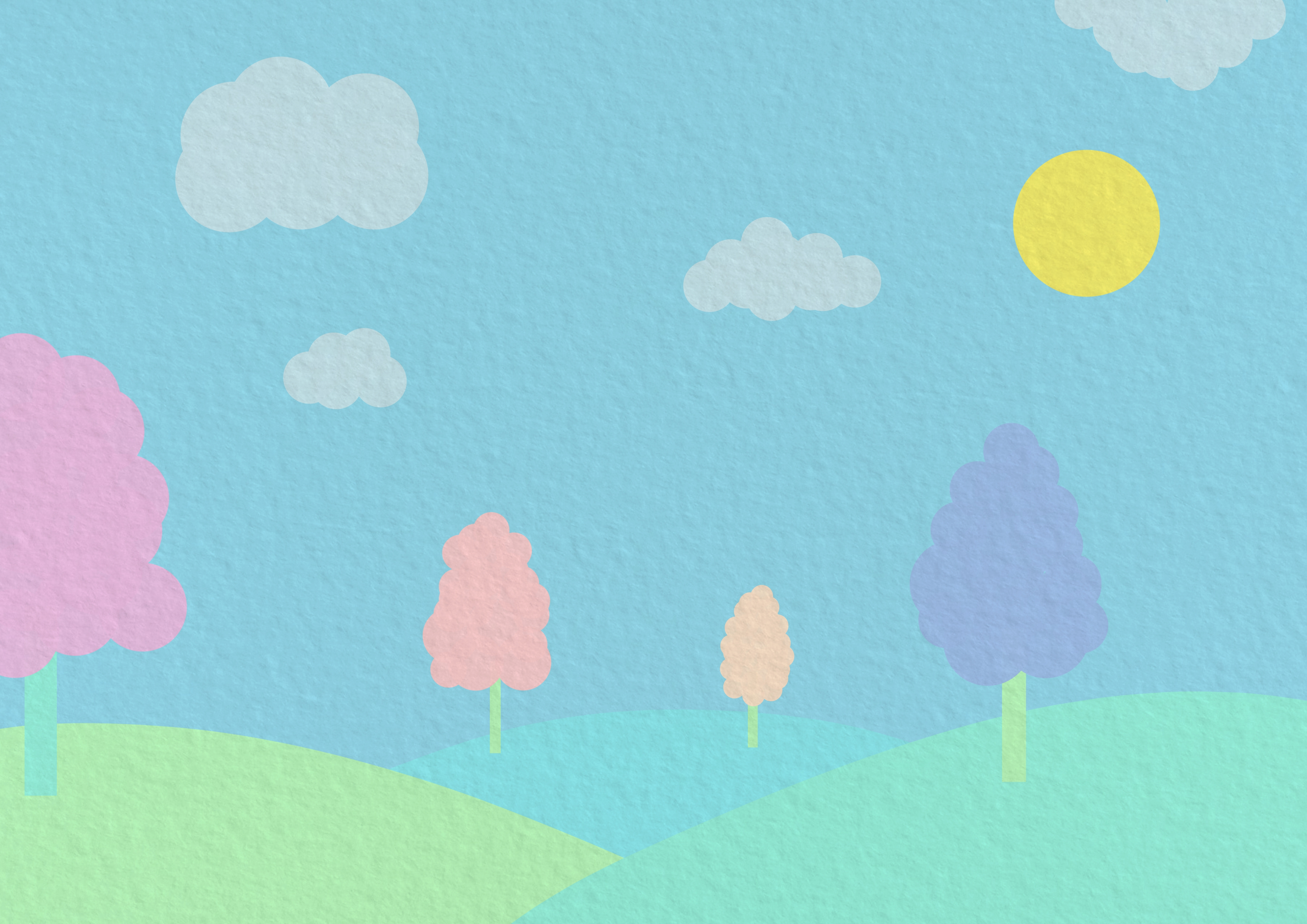 scenic background with paper texture for children